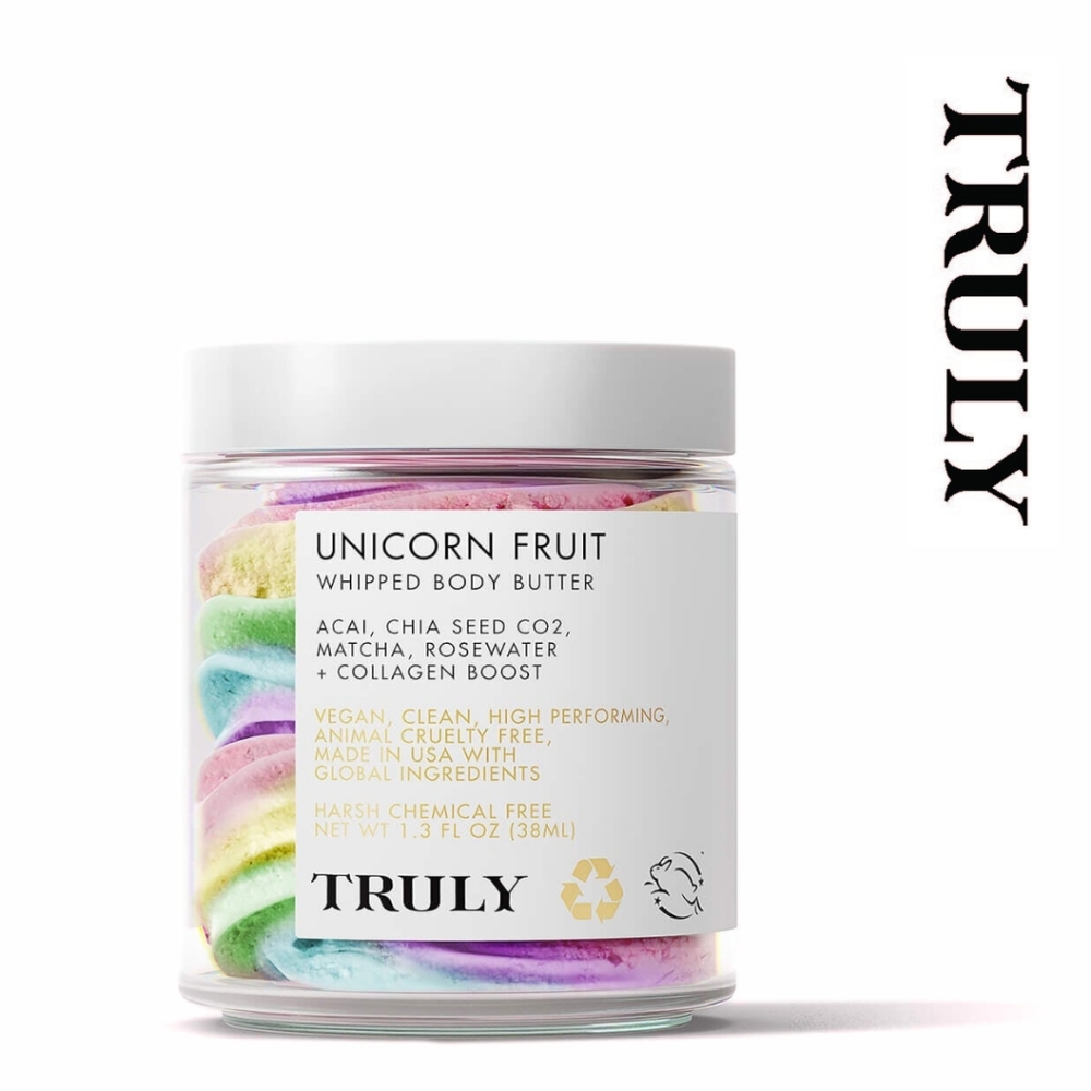 TRULY - Unicorn Fruit Whipped Body Butter - TikTok-Viral Rainbow Body Bu…
